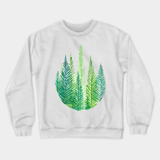 Through the Trees Crewneck Sweatshirt by Artbynikitachawda